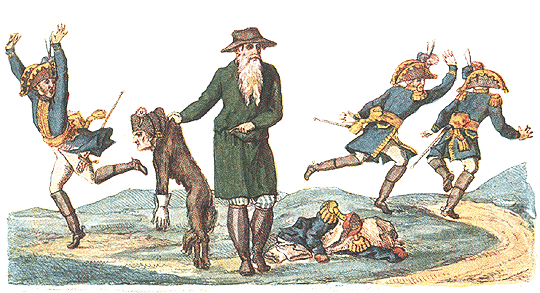 Пастух и волк. Карикатура И.И. Теребенева.