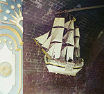 Модель судна на хр. Петр I посетил Соловецк. монаст. в 1694 году. [Соловецкие острова]