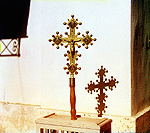 Запрестольный крест с отделкою из горного хрусталя. Дар Императора Александра II. Бородино