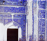 Образцы мозаичных стен в Шах-Зинде. Самарканд