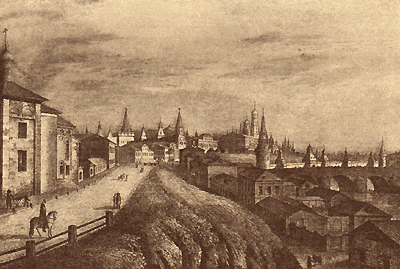 Восстановленная Москва. (Альб. Браза 1825 г.).