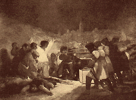 Расстрел французами баррикадеров в Мадриде 3 мая 1808 г. (Goya).