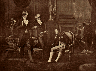 Наполеон, Гёте и Виланд в Эрфурте.