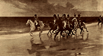 Наполеон с маршалами в Булони.