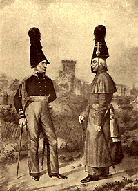Офицеры Лейб-гренадерского полка (1802 - 1805 гг.).