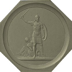 «Переход за Рейн. 1813 г.» (Медальон гр. Толстого).