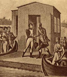 Наполеон и Александр на Немане (соврем. гравюра).