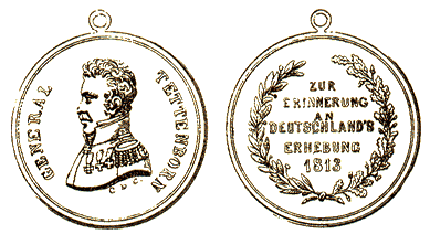 Жетон в честь генерала Теттенборна