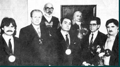 The winners of the humanitarian prizes of Demidov's fund for 1993.