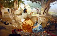 Г. И. Семирадский. Христос у Марфы и Марии. 1886. Холст, масло. ГРМ
