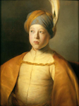 Jan Lievens (1607-1674). Boy in a Cape and Turban (Portrait of Prince Rupert of the Palatinate). ca. 1631. Oil on panel. 66.7 x 51.8 cm