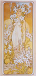 А. Муха. Декоративное панно из серии ''Цветы''. Лилия. 1898.