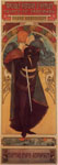 А. Муха. Афиша постановки драмы ''Гамлет, принц Датский'' в театре Сары Бернар. 1899