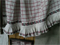 Женская праздничная домотканая юбка. Фрагмент. Около 1870 г.