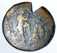 Древнеримская монета 