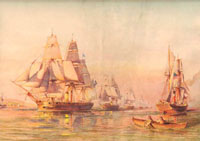 Куянцев П. Корабли эскадры контр-адмирала Попова в Сан-Франциско. 1864 г., 1957 г.