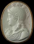Гипсовая копия камеи с изображением головы Афины. Дактилотека Филиппа Даниэля Липперта