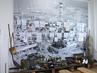 Вид зала выставки ''Чернобыль: труд и подвиг''. Котласский музей