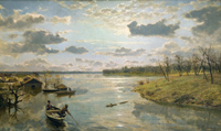А.А. Киселев. На берегу реки. 1904