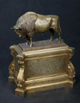 Зичи. Зубр. Позолоченая бронза. 1861. Уменьшенная копия памятника в честь охоты 1860 года