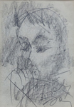 А. Зверев. Портрет мужчины. 1967