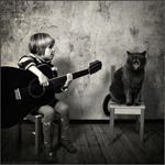 Андрей Прохоров. Маленькая девочка и кот Том