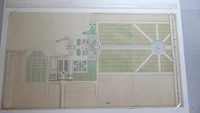 Акварельный план резиденции в Монце Миланского герцога Фердинанда