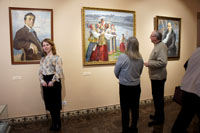 На открытии выставки Владислава Сергеева в Кирилло-Белозерском музее-заповеднике