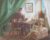 Даур А.Ю. ''Ганс-Христиан Андерсен в своем кабинете за письменным столом''