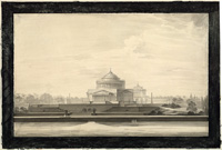Проект храма Христа Спасителя.  А.Л. Витберг, 1825 г.
