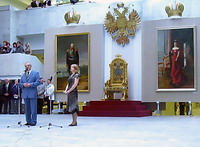 Открытие выставки ''Император Александр III и императрица Мария Федоровна'' в Манеже 6 сентября 2006 года