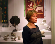 Е.Ю. Гагарина рассказывает о выставке ''Дары вождям'' Музеев Московского Кремля