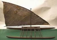 Модель лодки с острова Ниихау (Оннигу, Гавайские острова). 1817-1819 гг. ЦВММ