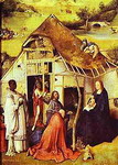 Иероним Босх. Поклонение волхвов, центральная часть триптиха, около 1510 года. Мадрид, Прадо
