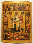 Икона Никола Зарайский, в житии. XVI в.