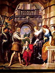 Питер Пауль Рубенс. Мария Медичи становится регентшей. Из цикла ''Жизнь Марии Медичи''. 1622 - 1625. Лувр