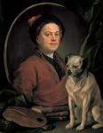 Уильям Хогарт. Автопортрет с мопсом, 1745. Галерея Тейт