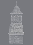 Эскиз колокольни в Кесялахти