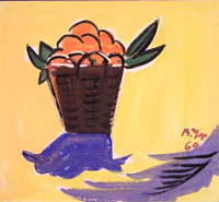 Корзина с апельсинами. Выставка В.Уфимцева ''Мы называли себя новаторами…''