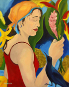 Мария Каролина Рамирес. А на площади цветов черный дрозд на меня смотрел. ''Современная живопись Колумбии'' в Галерее искусств