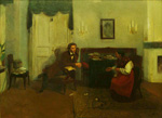 П.И. Геллер. Пушкин и няня. 1891.