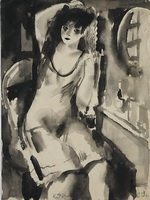 Рудаков К.И. Девушка у зеркала. 1929. 