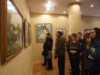 Выставка П. Тимофеева из цикла ''Художник - городу'' в Саратовском музее краеведения