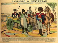 «Наполеон при Монтеро». Гравюра, раскраска акварелью. Франция. 1890-е