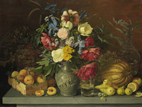 Цветы и плоды. 1839. Холст, масло.