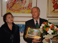 Тамара Гродскова и Никита Лобанов-Ростовский. 2010. Радищевский музей.