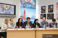 Пресс-конференция на открытии выставки «Весть Красоты» в Национальной художественной галерее «ХАЗИНЭ» Республики Татарстан