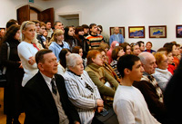 На открытии передвижной выставки картин Н.К.Рериха и С.Н.Рериха ''Весть Красоты'' в Казани