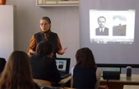 Учащиеся лицея № 5 на мероприятии ко 100-летию со дня рождения К. Н. Ломунова