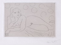 Анри Матисс ''Обнаженная на фоне кругов''. 1929